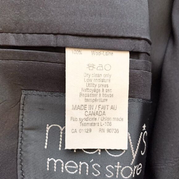 Lauren Ralph Lauren Mens 46L Blazer Jacket Gray Pinstriped 2 Button - Picture 8 of 13